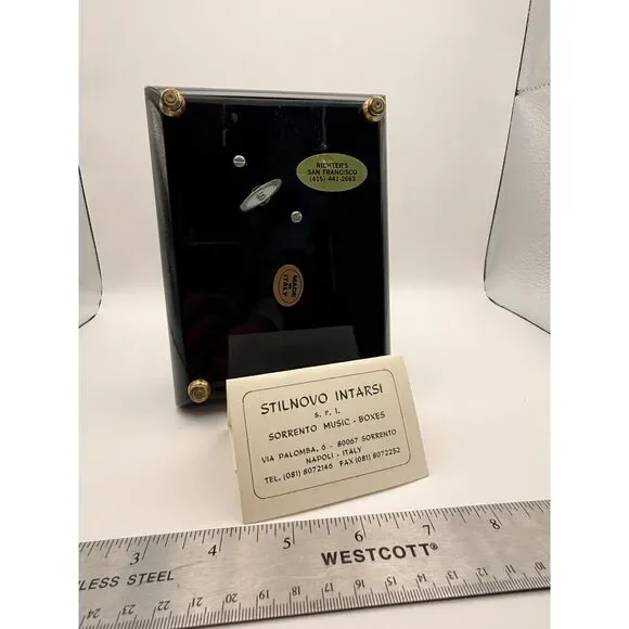 Stilnovo Intarsi music box in excellent condition - Vintage/Estate - Picture 4 of 5